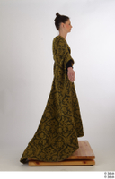  Photos Woman in Historical Dress 26 16th century Historical Clothing a poses whole body yellow dress 0007.jpg